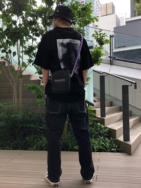「L.H.P（エルエイチピー）のアイテム（帽子）」を使った、Kazuki Yanaiさん（メンズ・182cm）の夏コーディネート