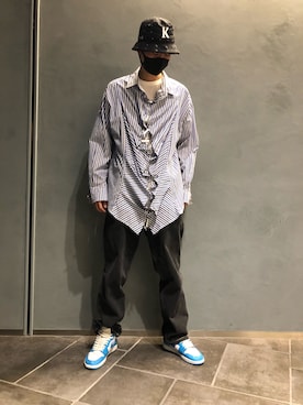 「Foo and Foo（フーアンドフー）のアイテム」を使った、Kazuki Yanaiさん（メンズ・182cm）の秋コーディネート