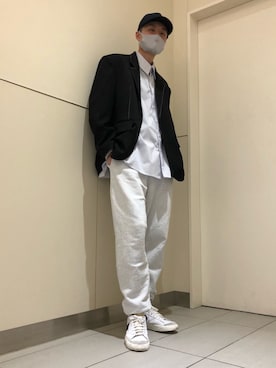 Kazuki Yanaiさん（メンズ・182cm）の春コーディネート