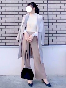 「SNIDEL（スナイデル）のアイテム（スラックス）」を使った、ハジェイ さん（レディース・167cm）の秋コーディネート