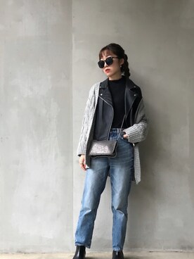 「MISCH MASCH（ミッシュマッシュ）のアイテム（ジャケット/アウター）」を使った、MORさん（レディース・165cm）の春コーディネート
