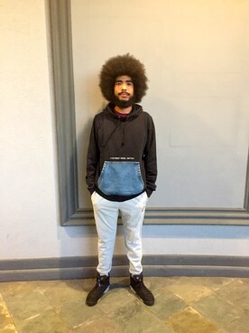 メンズ パンツ スウェットパンツを使った人気ファッションコーディネート Wear