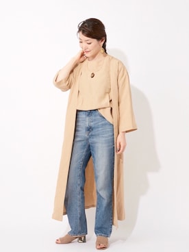 「イアパピヨネ」｜「アイテム（サンダル）」を使った、ear_yamadaさん（レディース・159cm）の夏コーディネート