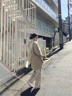 「イアパピヨネ」｜「アイテム（ジャケット/アウター）」を使った、ear_yamadaさん（レディース・159cm）の春コーディネート