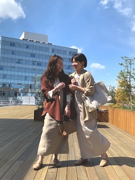 「イアパピヨネ」｜「アイテム（ジャケット/アウター）」を使った、ear_yamadaさん（レディース・159cm）の春コーディネート