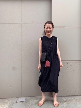 「イアパピヨネ」｜「アイテム（サンダル）」を使った、ear_yamadaさん（レディース・159cm）の夏コーディネート