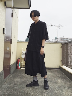 「Nike air huarache」｜ユウヤさん（メンズ・172cm）の夏コーディネート
