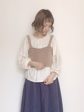 「平成最後のWEARISTAセンバツ」｜「アイテム（キャミソール）」を使った、よぴさん（レディース・148cm）の春コーディネート