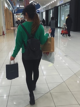 「アイテム（ブーティ）」を使った、Minamiさん（レディース・157cm・10代）の春コーディネート