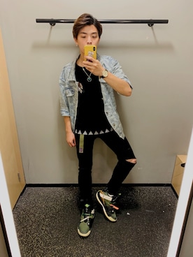 「LOCAL（ローカル）のアイテム」を使った、EVVD_7I_IN_魏さん（メンズ・167cm）の冬コーディネート
