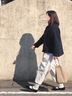 「カンフーシューズ」｜ uu.さん（レディース・152cm）の冬コーディネート