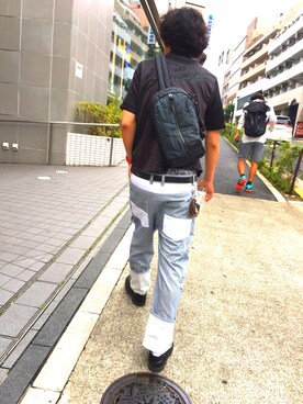 hachiさん（メンズ・186cm）の夏コーディネート