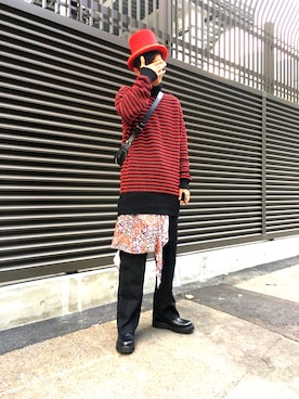 「LORO（ロロ）のアイテム」を使った、hachiさん（メンズ・186cm）の秋コーディネート