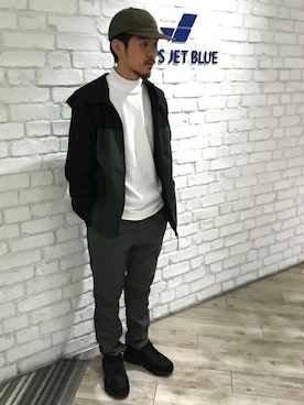 「SHIPS JET BLUE（シップスジェットブルー）のアイテム（ジャケット/アウター）」を使った、今若さん（メンズ・165cm）の秋コーディネート