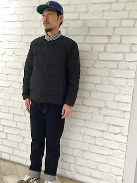 「SHIPS JET BLUE（シップスジェットブルー）のアイテム（パンツ）」を使った、今若さん（メンズ・165cm）の秋コーディネート