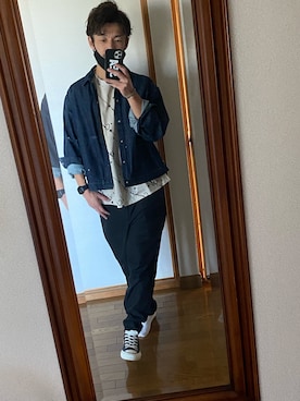 「CONVERSE TOKYO（コンバーストウキョウ）のアイテム（ジャケット/アウター）」を使った、wanさん（メンズ・170cm）の秋コーディネート