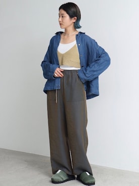 「note et silence （ノートエシロンス）のアイテム（その他アウター）」を使った、yさん（レディース・159cm）の夏コーディネート