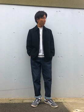 「SHIPS（シップス）のアイテム（ブルゾン）」を使った、ツクモはやとさん（メンズ・172cm）の秋コーディネート