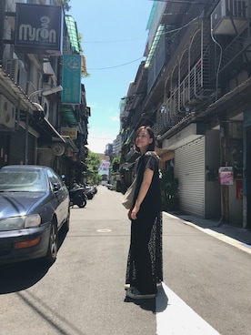 「Hのアイテム（パンツ）」を使った、marisungさん（レディース・158cm）の夏コーディネート