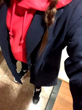 「ZARA KIDS」｜「アイテム（チェスターコート）」を使った、ktfsさん（レディース・152cm）の冬コーディネート
