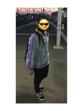 「学校」｜「アイテム（ニットキャップ/ビーニー）」を使った、まさやさん（メンズ・169cm）の秋コーディネート