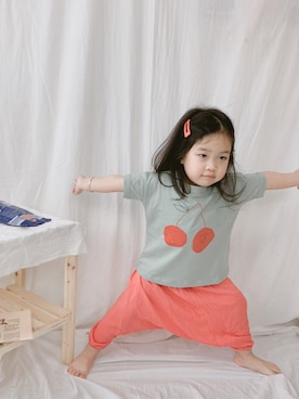 「Mia   （ミア）のアイテム（トップス）」を使った、mammamiaさん（レディース・90cm）の春コーディネート