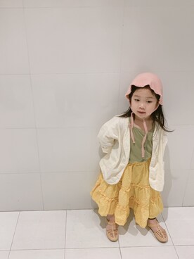 「Mia   （ミア）のアイテム（トップス）」を使った、mammamiaさん（レディース・90cm）の春コーディネート