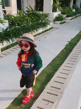 「Mia   （ミア）のアイテム（トップス）」を使った、mammamiaさん（レディース・90cm）の春コーディネート