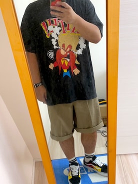 「fragment design（フラグメントデザイン）のアイテム（腕時計）」を使った、ゆーいさん（メンズ・173cm）の夏コーディネート
