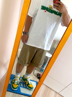 「fragment design（フラグメントデザイン）のアイテム（腕時計）」を使った、ゆーいさん（メンズ・173cm）の夏コーディネート