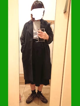 「rps（アールピーエス）のアイテム（チェスターコート）」を使った、メガネカンパニーさん（レディース・165cm）の冬コーディネート