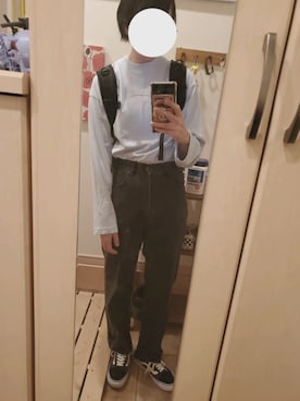 「ハイウエストストレートジーンズ」｜メガネカンパニーさん（レディース・165cm）の春コーディネート