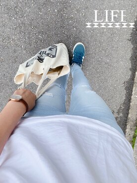 「MHL.」｜「アイテム（アクセサリー）」を使った、Kamiumeさん（レディース・160cm）の夏コーディネート