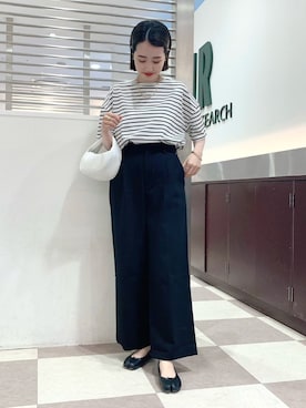 「Maison Margiela（メゾンマルジェラ）のアイテム（バレエシューズ）」を使った、tsuyuさん（レディース・161cm）の春コーディネート