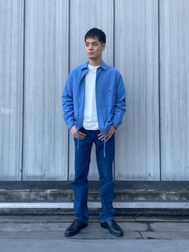 「So_lemn（ソレム）のアイテム」を使った、石田慎弥さん（メンズ・171cm）の春コーディネート