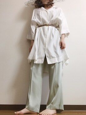 「M/M ATTACHMENT（エムエムアタッチメント）のアイテム（トップス）」を使った、mmさん（レディース・153cm）の春コーディネート