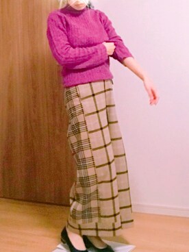 「KATHARINE ROSS（キャサリンロス）のアイテム（パンツ）」を使った、micheeeeeさん（レディース・151cm）の秋コーディネート