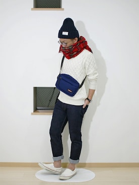 「タータンチェック」｜カトウトモタカさん（メンズ・164cm）の秋コーディネート