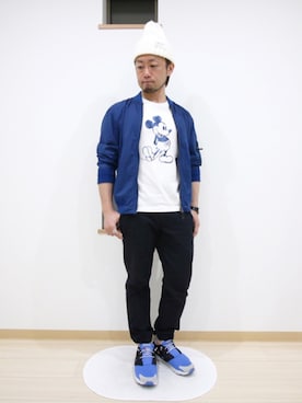 「ミッキーT」｜「アイテム（ミリタリージャケット）」を使った、カトウトモタカさん（メンズ・164cm）の春コーディネート
