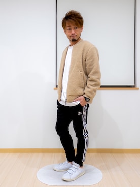 「G-SHOCK」｜「アイテム（ブルゾン）」を使った、カトウトモタカさん（メンズ・164cm）の秋コーディネート