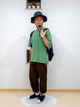 「TIMEX（タイメックス）のアイテム（アクセサリー）」を使った、カトウトモタカさん（メンズ・164cm）の秋コーディネート