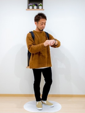 「秋のマイ旬スタイル」｜「アイテム（腕時計）」を使った、カトウトモタカさん（メンズ・164cm）の秋コーディネート