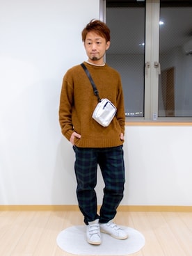 「スタンスミス」｜カトウトモタカさん（メンズ・164cm）の冬コーディネート