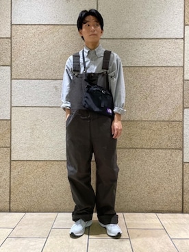 「RECOMMEND  ITEM STYLING」｜「アイテム（オールインワン・サロペット）」を使った、KUBO FUMIYAさん（メンズ・172cm）の秋コーディネート