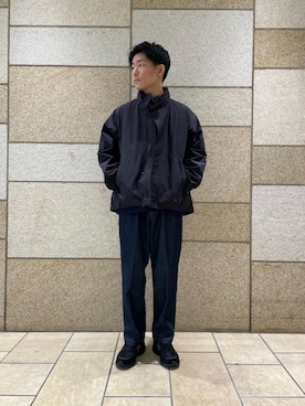 「RECOMMEND  ITEM STYLING」｜「アイテム（ジャケット/アウター）」を使った、KUBO FUMIYAさん（メンズ・172cm）の冬コーディネート