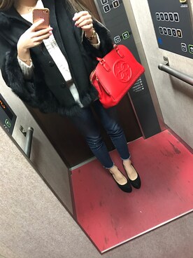 「SHAKE SHAKE  （シェイクシェイク）のアイテム」を使った、kumaさん（レディース・158cm）の冬コーディネート