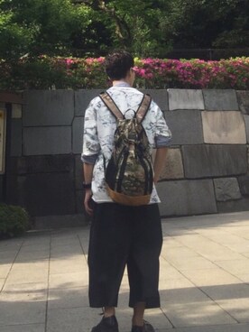 「革靴」｜「アイテム（Tシャツ/カットソー）」を使った、Tatsuさん（メンズ・178cm）の夏コーディネート