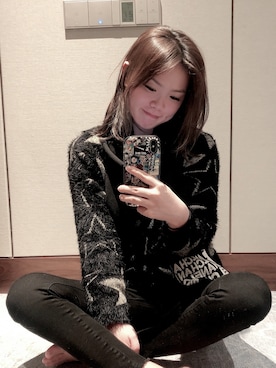 「基础款」｜「アイテム（その他トップス）」を使った、shashaさん（レディース・163cm）の冬コーディネート