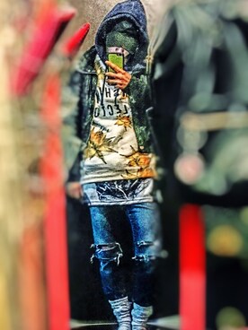 「SCOTCH & SODA（スコッチ アンド ソーダ）のアイテム（スウェット）」を使った、칠전팔기さん（メンズ・165cm）の冬コーディネート