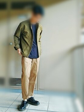 「UNIQLO（ユニクロ）のアイテム（Chinos、ベージュ系）」を使った、nartさん（メンズ・171cm）の秋コーディネート
